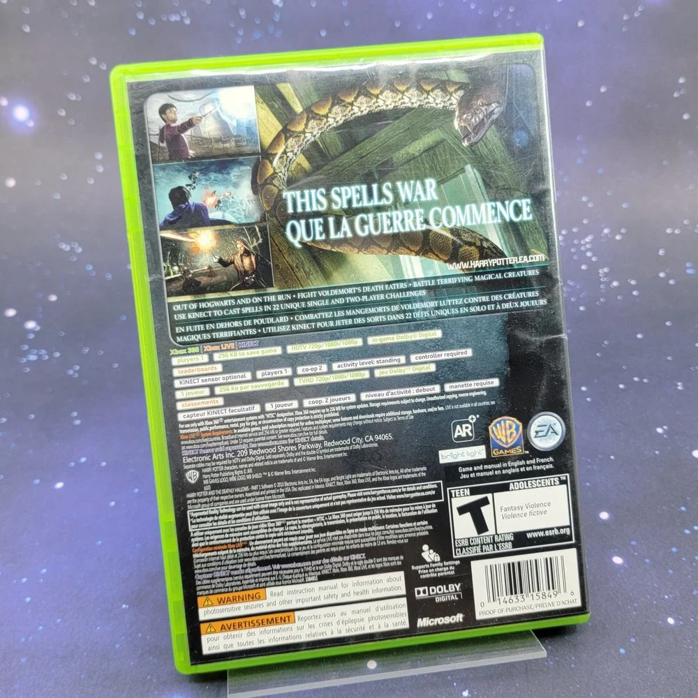 CASE ONLY - Harry Potter Deathly Hallows Part 1 Xbox 360 No Game or Manual